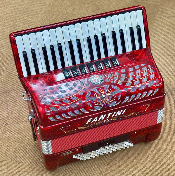 Fantini 4 voice musette 72 bass piano accordion - second hand