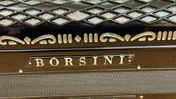 Borsini 41 key 4 voice musette, 120 bass piano accordion - Second Hand