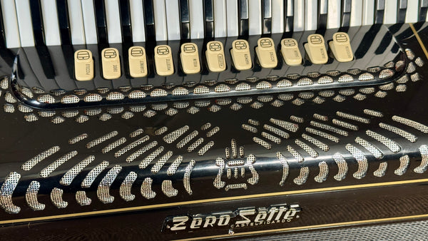 Zero Sette 120 bass 4 voice double octave Piano Accordion - Second Hand - The Reed Lounge
