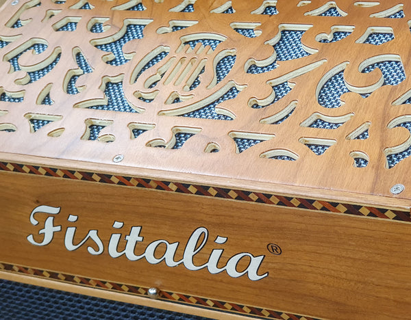 Fisitalia Morris II D/G melodeon with hand made reeds