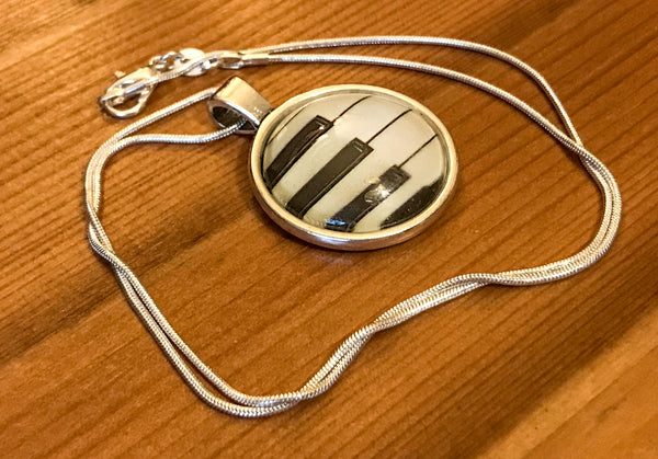 Necklace featuring Piano Keyboard - TheReedLounge.com