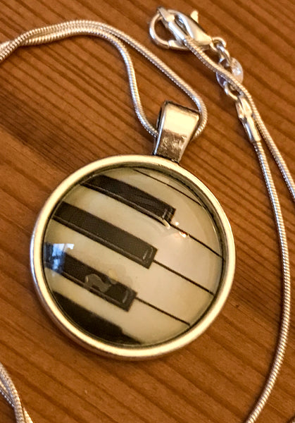 Necklace featuring Piano Keyboard - TheReedLounge.com