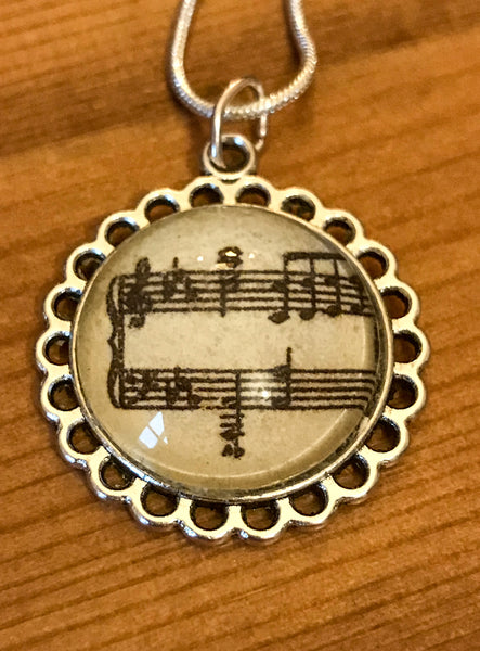 Necklace featuring Musical Notation - TheReedLounge.com