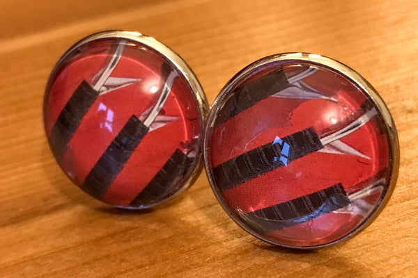 Cufflinks, featuring red accordion bellows - TheReedLounge.com