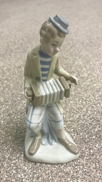 Lladró style Figurine of Accordion Player - TheReedLounge.com