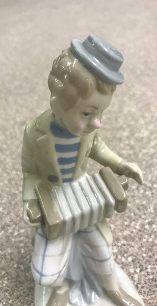 Lladró style Figurine of Accordion Player - TheReedLounge.com